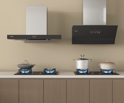 现代油烟机 灶台 灶具su模型