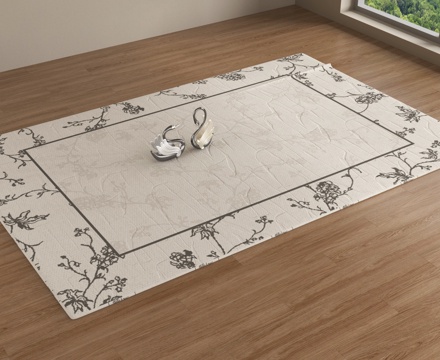 法式复古风地毯 客厅地毯 布艺地毯su模型