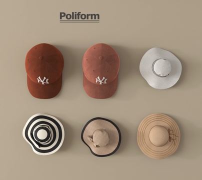  现代帽子 遮阳帽 礼帽su模型 