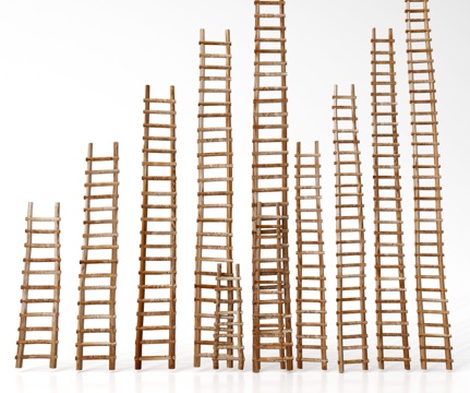 现代工具 梯子 爬梯su模型