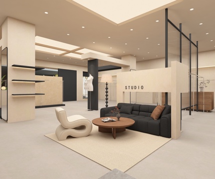  现代服装店 女装店 门头3d模型 