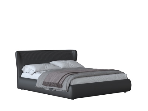  现代双人床3d模型 