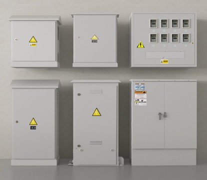 工业设备 配电柜 配电箱 控制箱 电表箱su模型