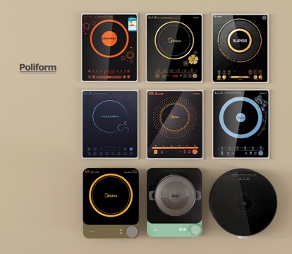 现代电磁炉 无烟灶 锅具 灶具su模型