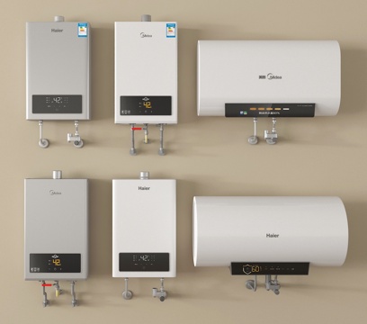 热水器 电热水器 燃气热水器su模型