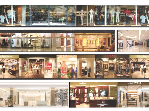 现代商铺内景 商场内景 商业内景贴图su模型