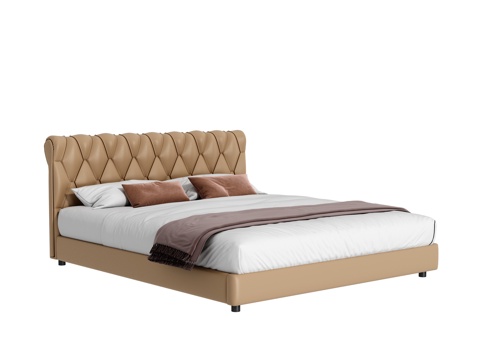  现代双人床3d模型 