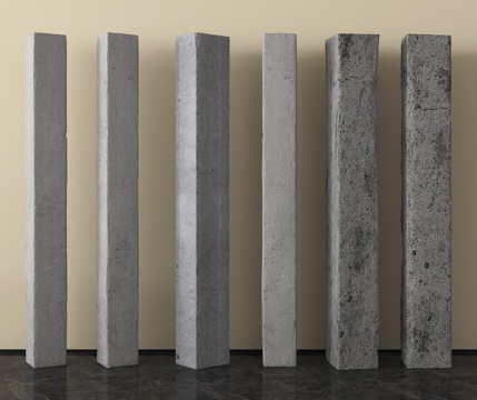 现代柱子 混凝土柱子 水泥柱子su模型