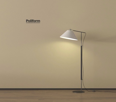 现代极简落地灯su模型