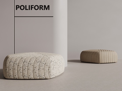 中古风沙发凳 换鞋凳su模型