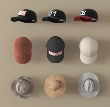  现代帽子 遮阳帽 礼帽su模型 