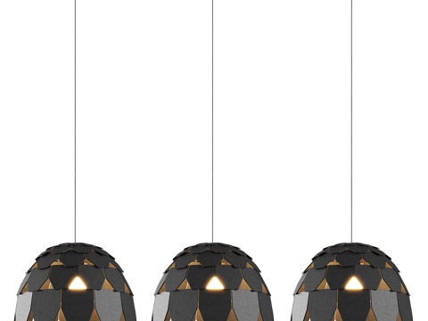 现代吊灯su模型