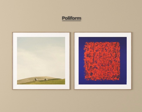 现代挂画 抽象挂画 装饰挂画su模型