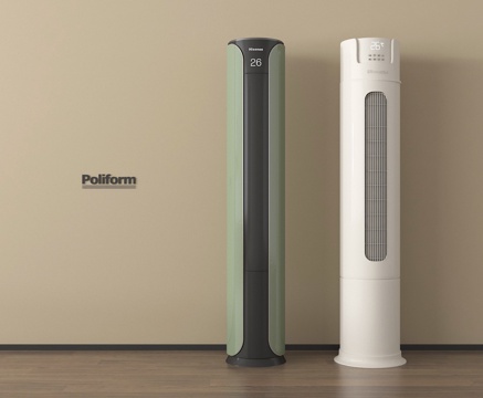 现代空调 立式空调su模型