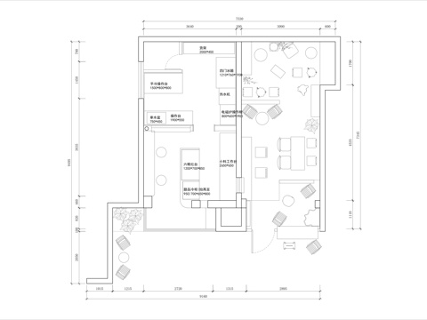 糖水铺装修施工图cad施工图