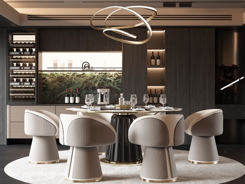  意式餐厅3d模型 