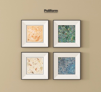 现代挂画 抽象挂画 装饰挂画su模型