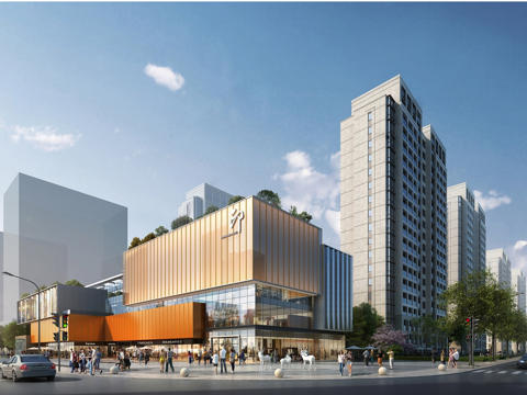 办公楼写字楼建筑 商住外观建筑 综合商业体su模型