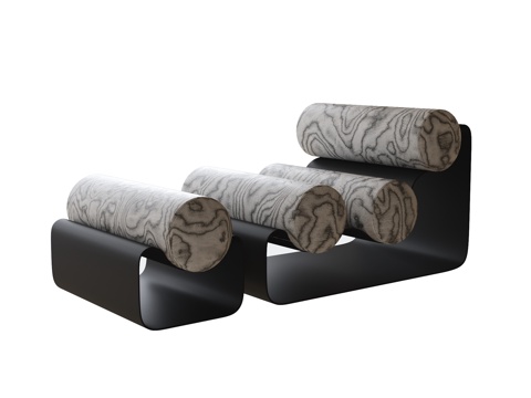 现代休闲椅 躺椅 单椅su模型