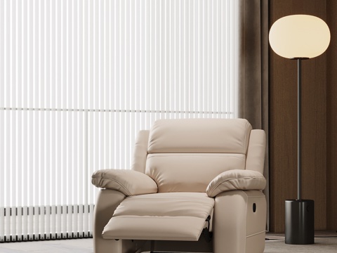 现代简约单人沙发 休闲沙发su模型