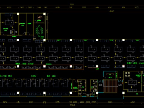 台球厅、前台cad施工图
