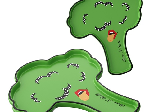 厨具卡通餐盘su模型
