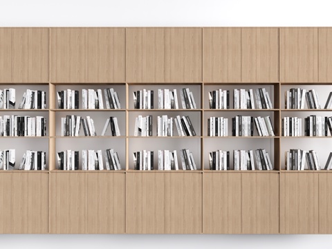 现代书架 置物架 书架隔断 装饰架su模型