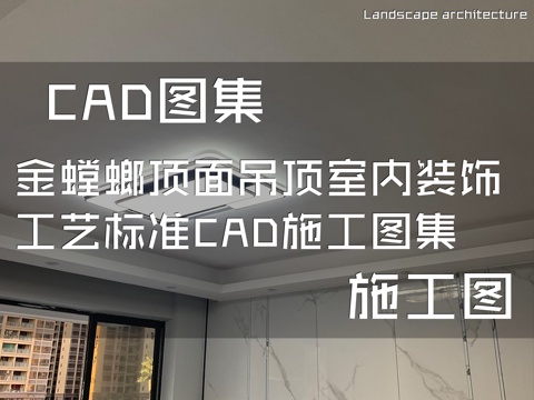 金螳螂顶面吊顶室内装饰工艺标准CAD施工图集cad施工图