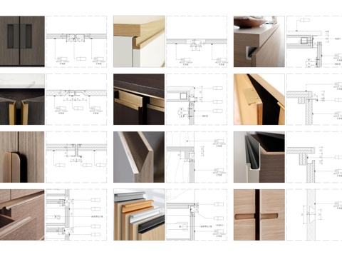 柜门抽屉拉手CADcad施工图
