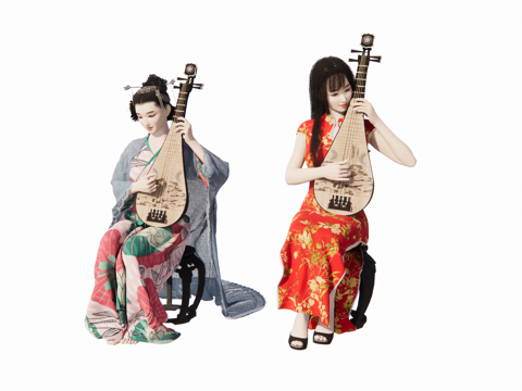 人物 古装人物su模型