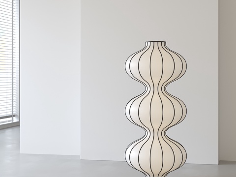 侘寂风灯笼落地灯su模型