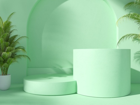 电商场景 产品场景 电商展台 店商背景 产品展台 静物展台su模型