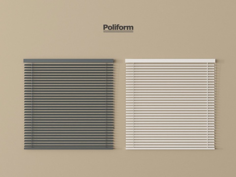 现代窗帘 百叶帘 卷帘su模型