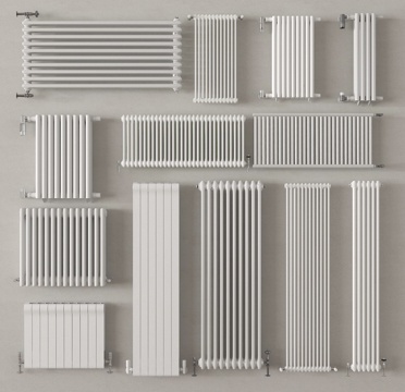 现代取暖器 暖气片 散热片su模型