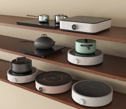 现代电磁炉 灶具 炉灶su模型