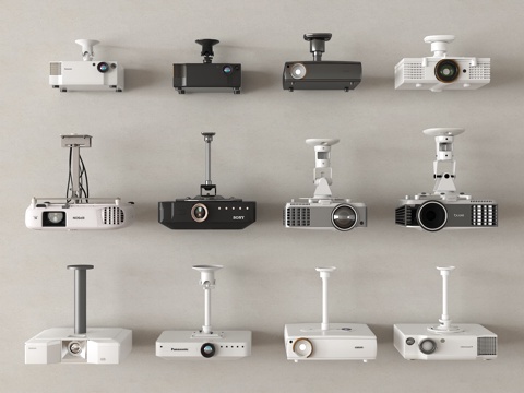 数码器材 投影仪 投影设备su模型