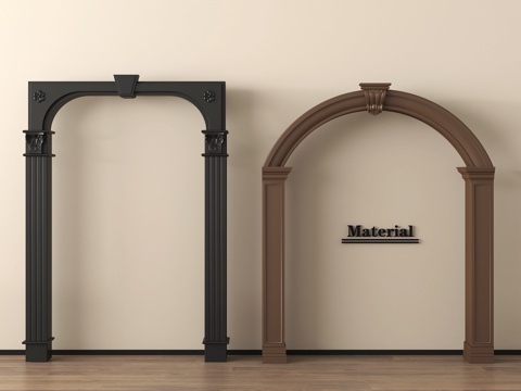 法式门套 门洞 垭口su模型