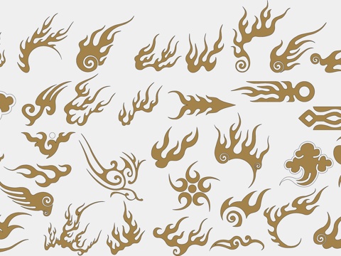 雕花图案CAD图块cad施工图