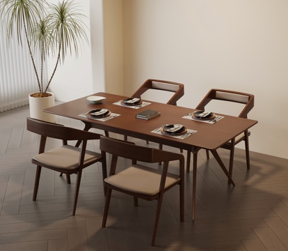 中古餐桌椅su模型