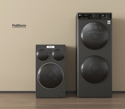  现代洗衣机 洗烘一体机3d模型 