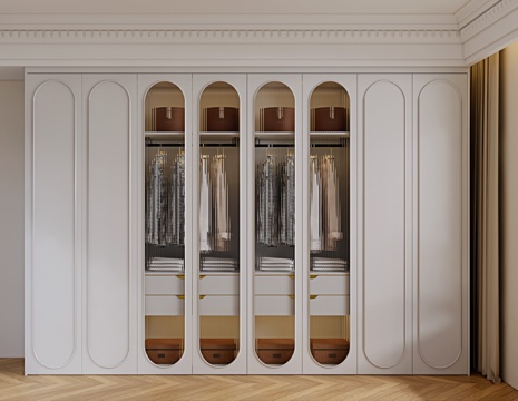 法式衣柜su模型