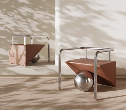 现代休闲椅 异形椅子 沙发椅su模型su模型