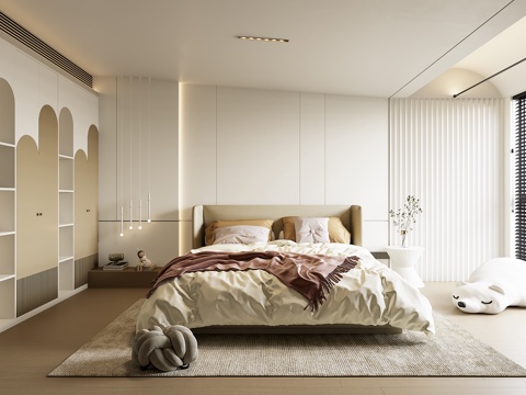  现代儿童房3d模型 