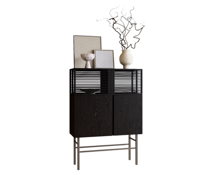 现代装饰柜 边柜 玄关柜su模型