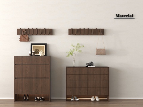 中古玄关柜 鞋柜 矮柜su模型su模型