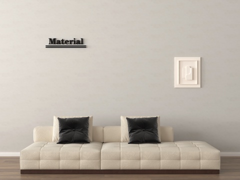 现代多人沙发 奶油风沙发 多人沙发 布艺沙发su模型