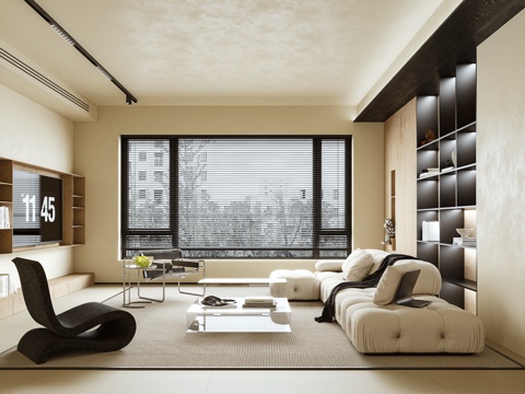 客厅 沙发 茶几 休闲椅3d模型