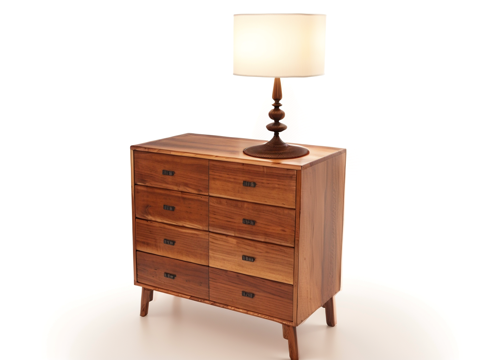 木制抽屉柜su模型