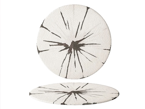 意式地毯 圆形地毯 黑白地毯su模型su模型