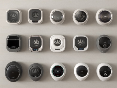 现代洗衣机 壁挂式洗衣机su模型